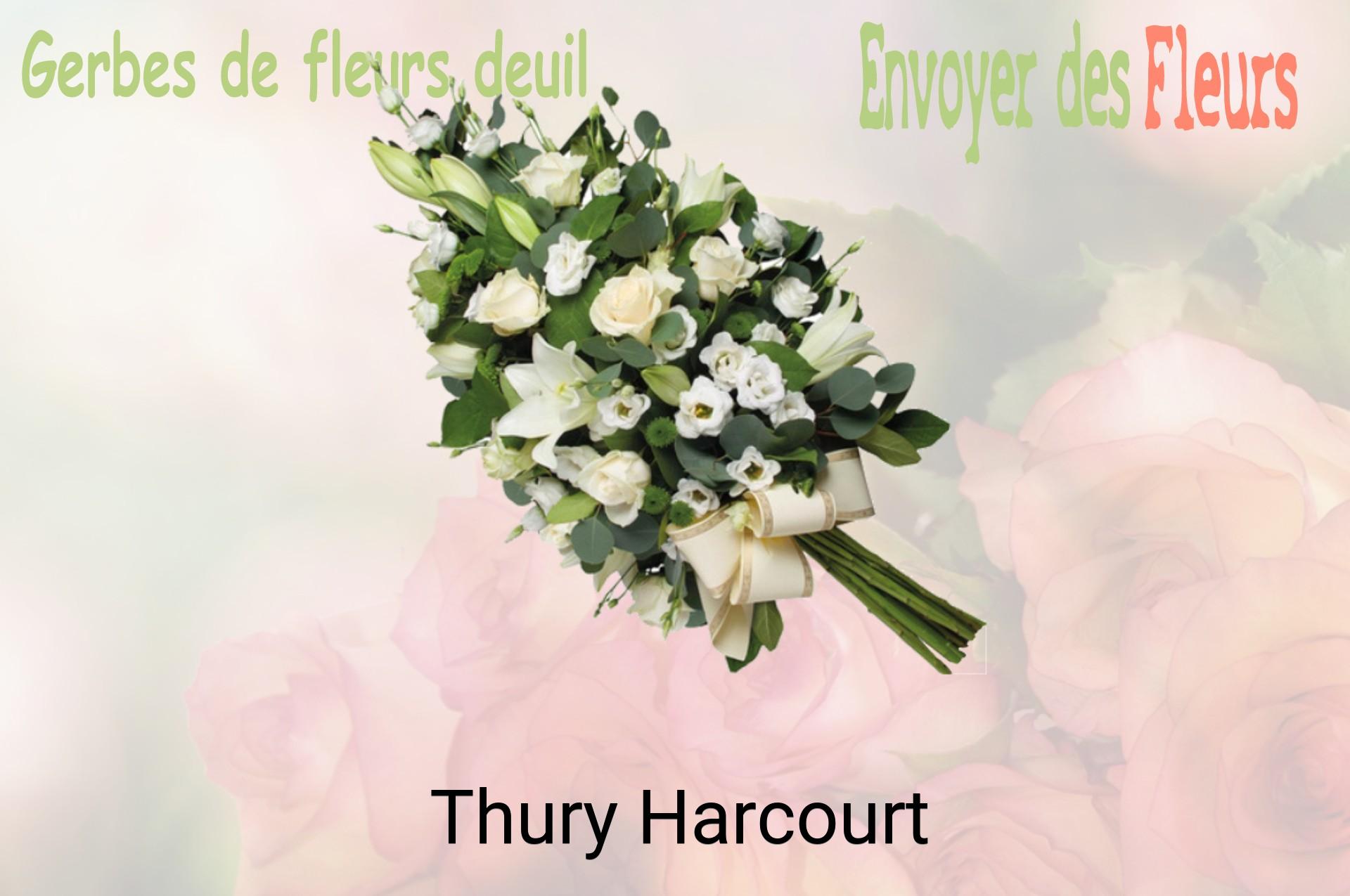 Gerbe de fleurs de deuil livrée à Thury-Harcourt